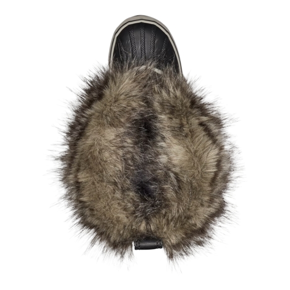 SOREL Women's Joan of Arctic -Black Fur Cuff Waterproof Suede Snow Boots Size 7 - Picture 5 of 8